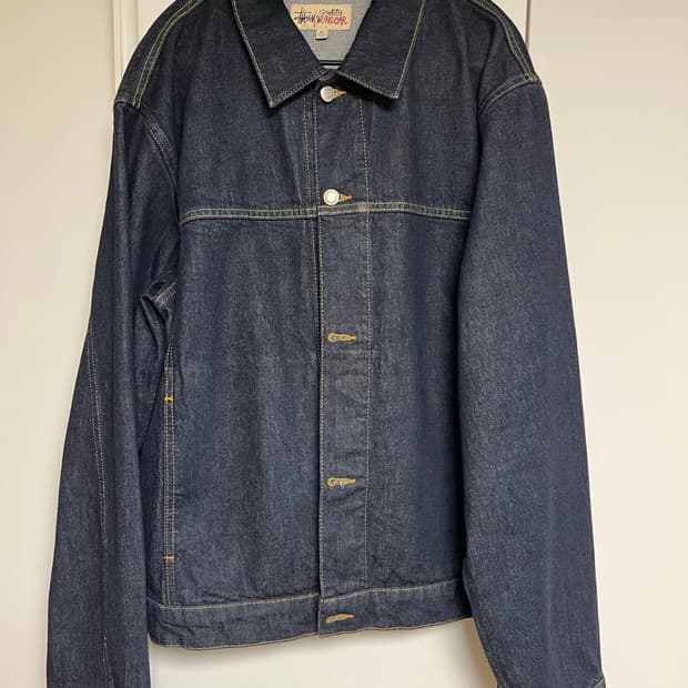 스투시 데님 트러커 자켓 린스드 XL