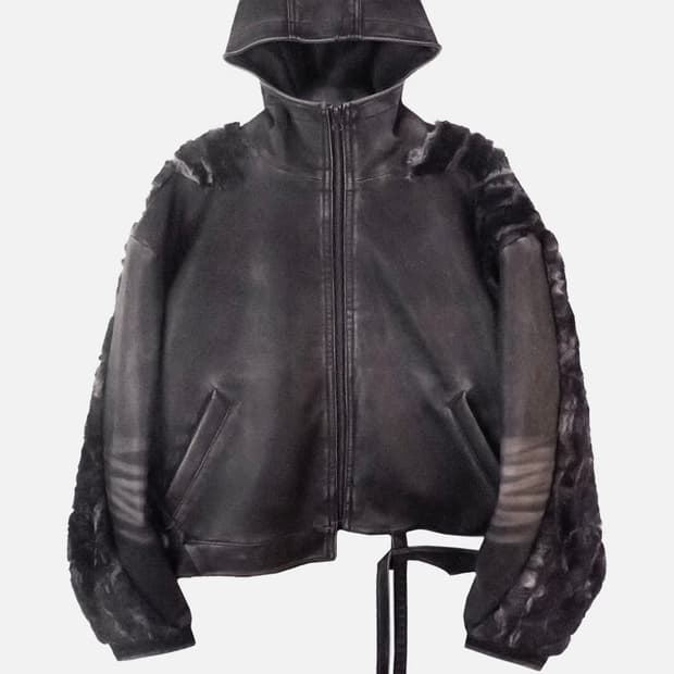 aesynctx swamp faux leather jacket