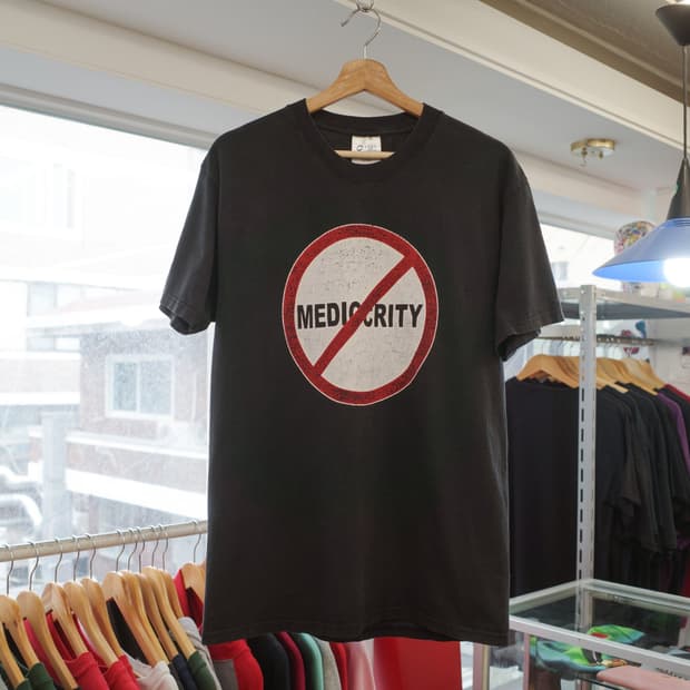 2000's "No Mediocrity" Graphic T-shirt