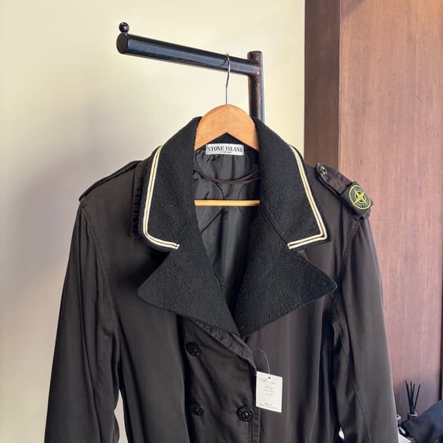 15863 - 스톤아일랜드 벨티드 트렌치 코트
