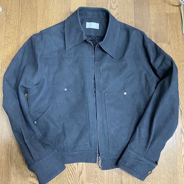 젠틀커버 카펜터 트러커 자켓 차콜그레이 L