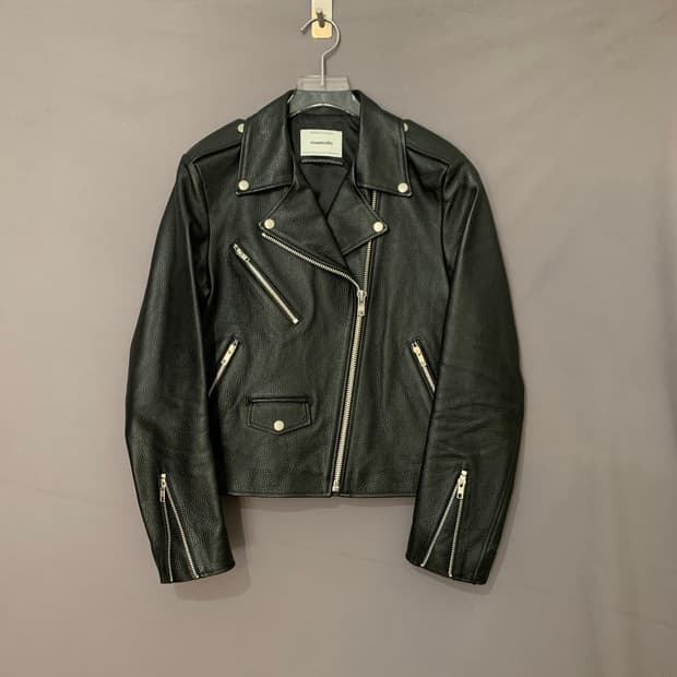 L 비바스튜디오 여성 소가죽 레더 라이더 자켓