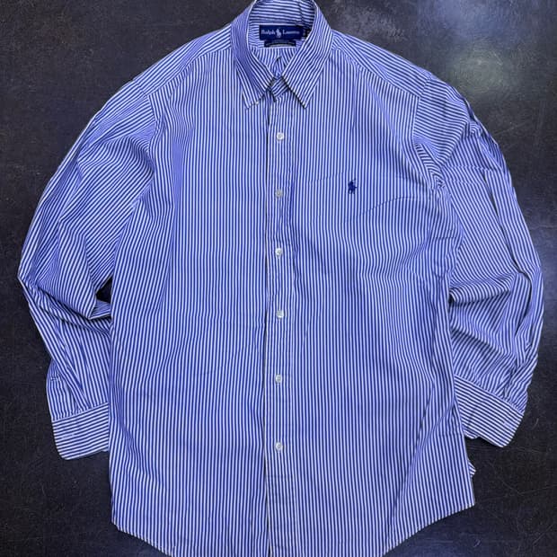 폴로 랄프로렌  야머스 스트라이프 버튼다운 옥스포드 셔츠 M