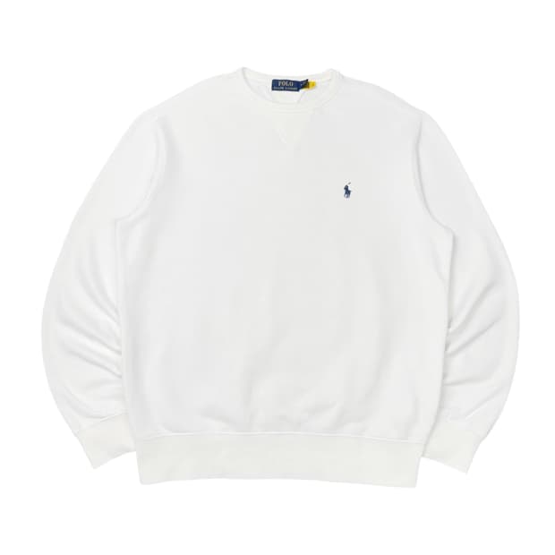 (M) 폴로 랄프로렌 플리스 스웻셔츠 화이트 