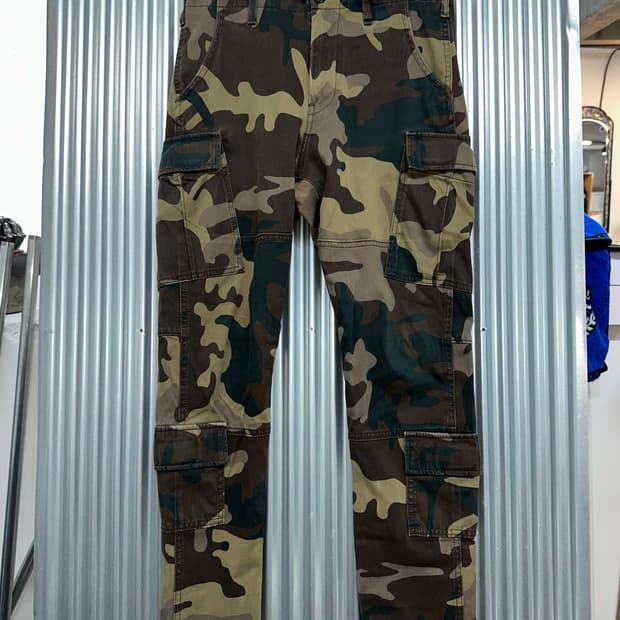 [W28] 리바이스 Levi's 프리미엄 우드랜드 카모 카고 팬츠 밀리터