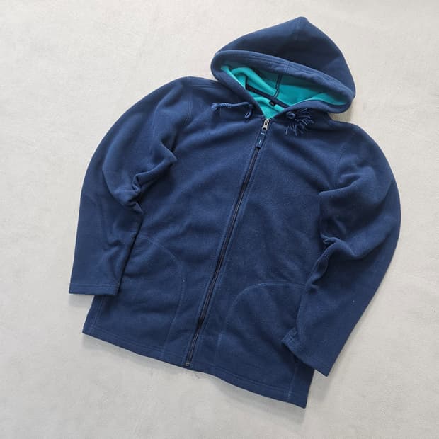 90 빈티지 플리스 후드 집업 0402Y