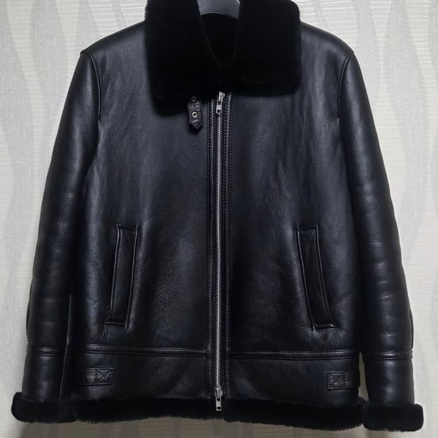 스페로네 리얼 b3 무스탕 블랙 m 양가죽 양털