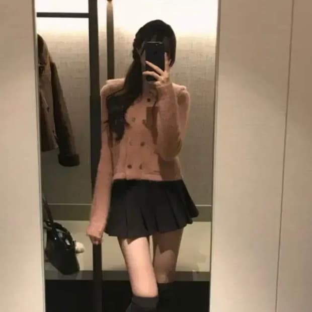 라벨르블랑 투포켓 모헤어 니트