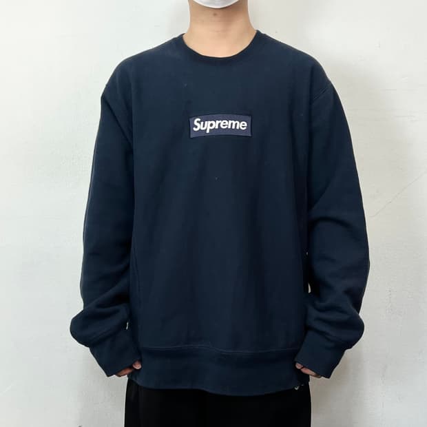 슈프림 18FW 박스로고 크루넥 스웻 맨투맨