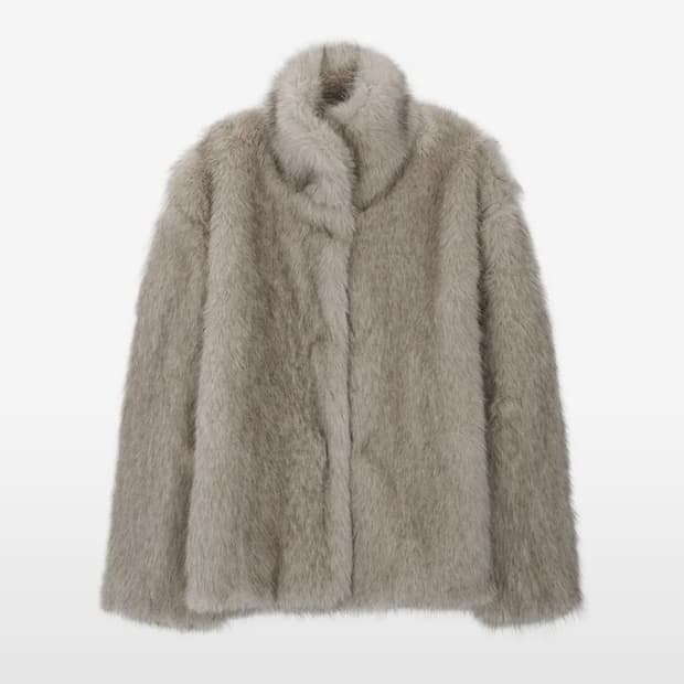 애즈온 비비퍼 BIBI FUR JACKET / IVORY