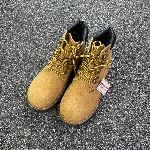 스웨이드 스터드 베이지 워커 부츠 B4134