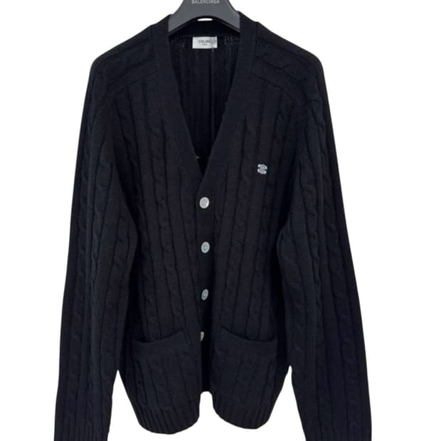 셀린 케이블 트리옹프 니트 가디건