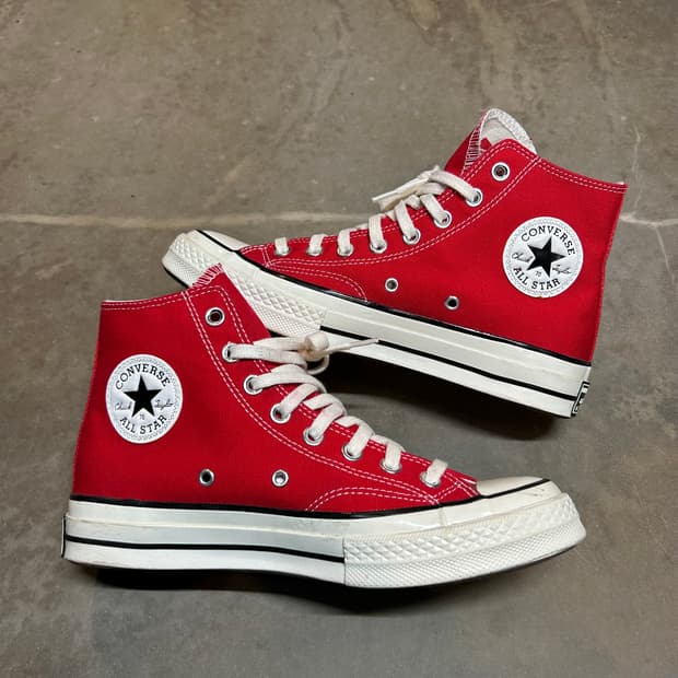 250) 컨버스 척테일러 척 70 스니커즈 신발 레드