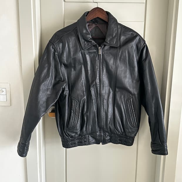 Parkland 카우하이드 레더 집업 자켓 