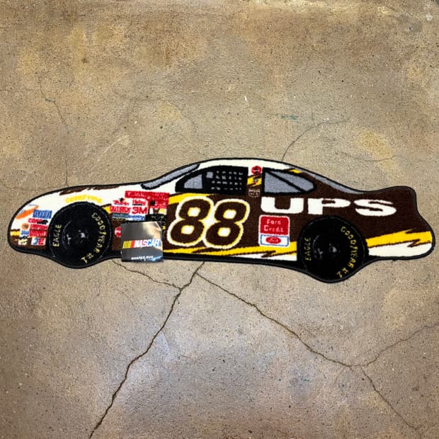 90s Made in USA 나스카 레이싱 카페트 러그 매트 카펫