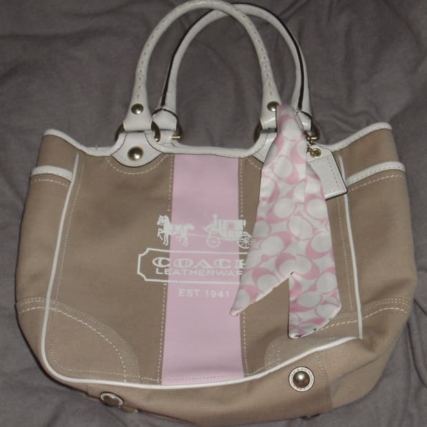 코치 베이지 토트백 coach beige tote bag