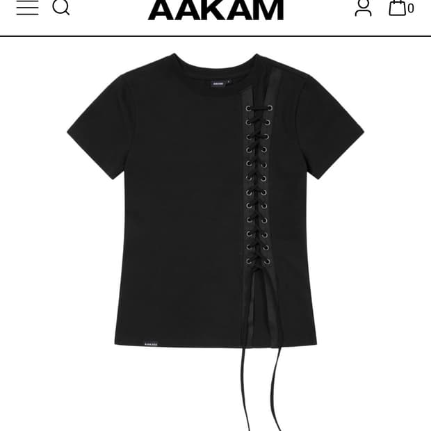 AAKAM Eyelet Corset Half Top