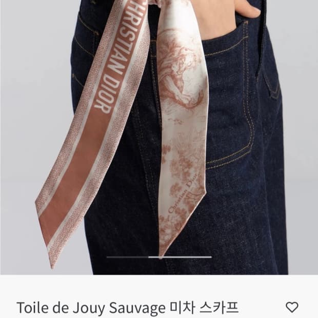 디올 Toile de Jouy Sauvage 미차 스카프