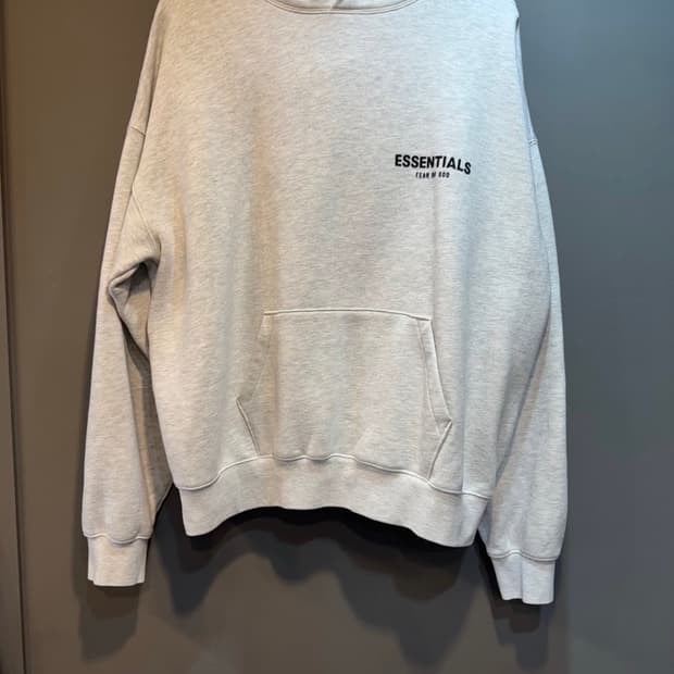 에센셜 Fear Of God 후드티 그레이