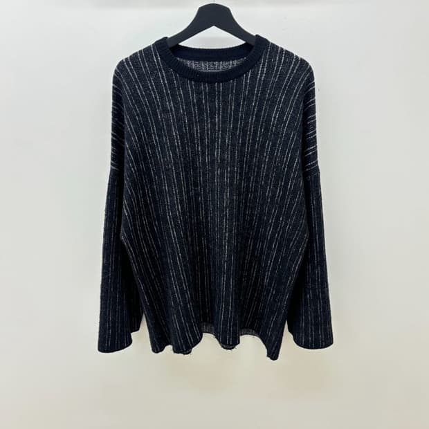 요코사카모토 오버사이즈 스트라이프 니트