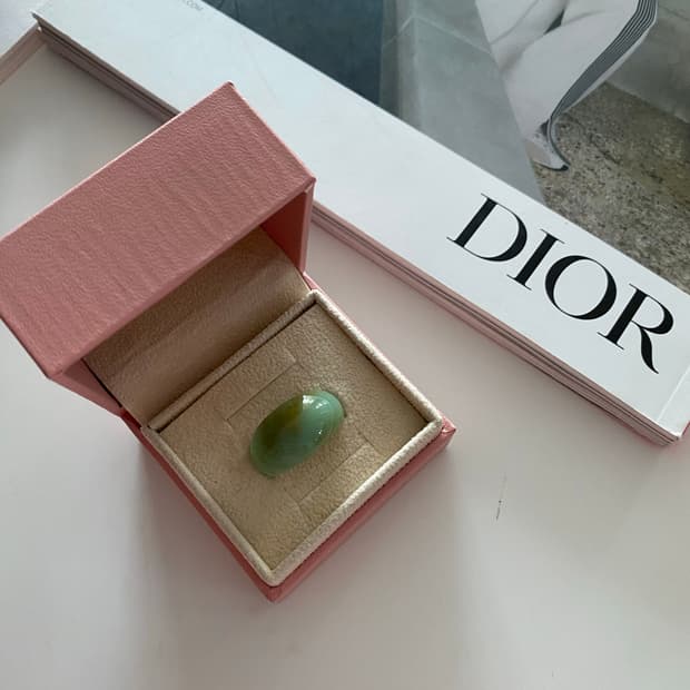 빈티지 그린 링 반지