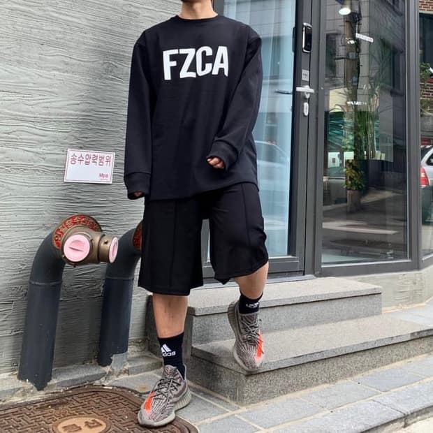 피지코 어패럴 fzca 오버핏 긴팔티 (L 105)