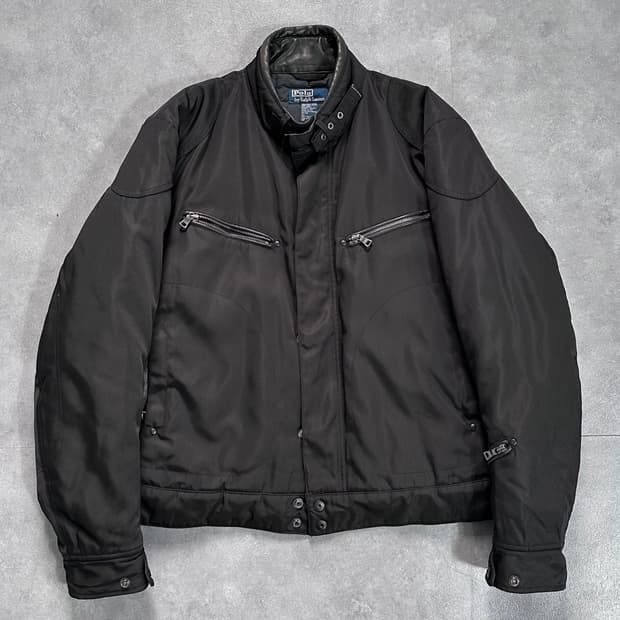 폴로 나일론/레더 바이커 자켓 (va.107)