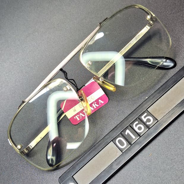 80s 일본제 빈티지 데드스톡 미사용/반무테 선글라스 겸 안경테 고프코어