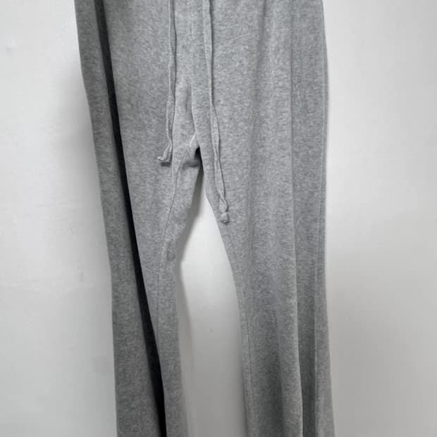 브랜디 멜빌 회색 와이드 트레이닝 팬츠