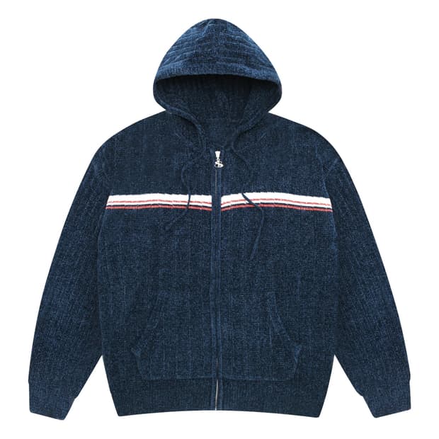 Yardsale PHANTASY CHENILLE 집업 후드집업 네이비