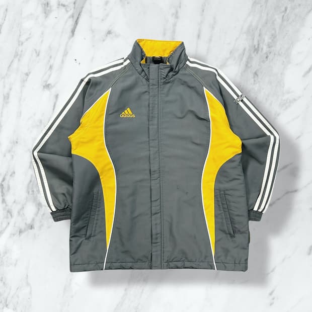 아디다스 올드스쿨 옐로우 태권도 바람막이 점퍼 