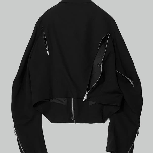 요지 야마모토 16ss 울 라이더 자켓
