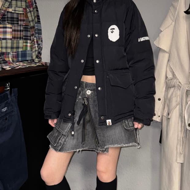 A Bathing Ape 베이프 로고 패딩