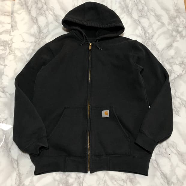 칼하트 후드집업 자켓 깔끔 블랙