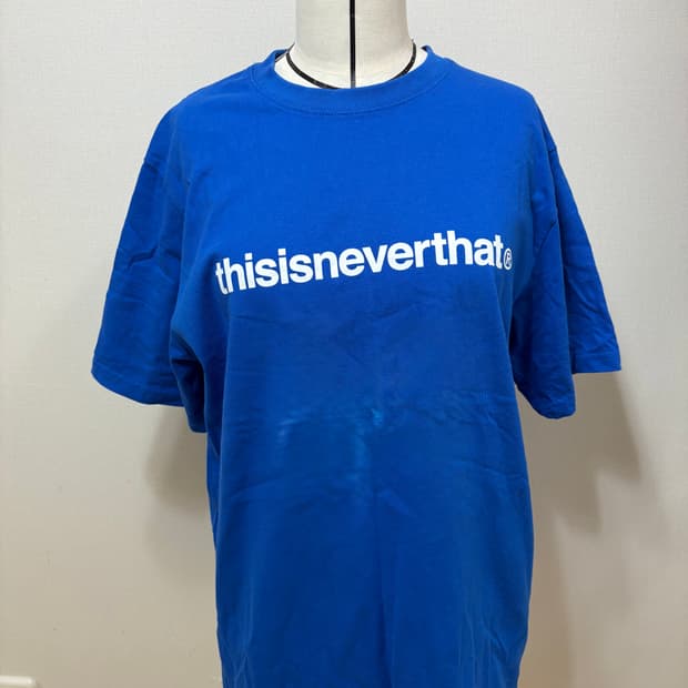 디스이즈네버댓 thisisneverthat 블루 반팔 티셔츠