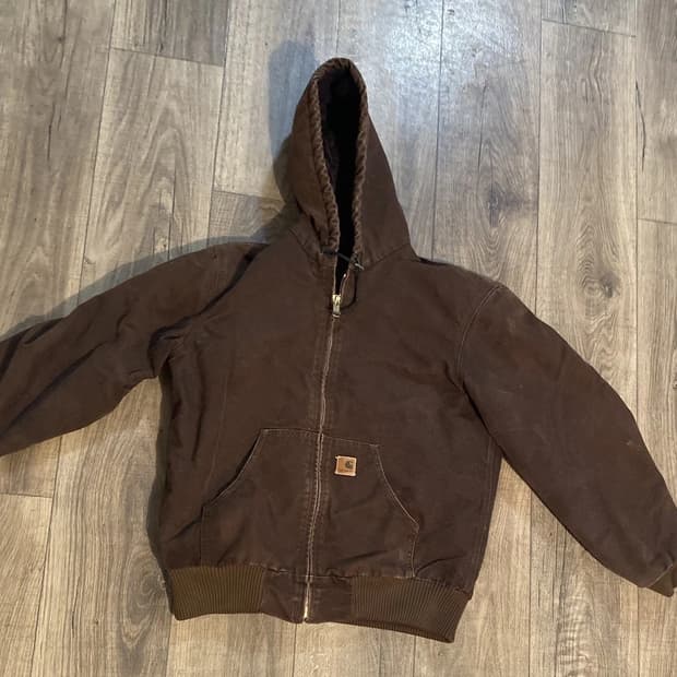 칼하트 J130 빈티지 디트로이트 자켓 다크 브라운