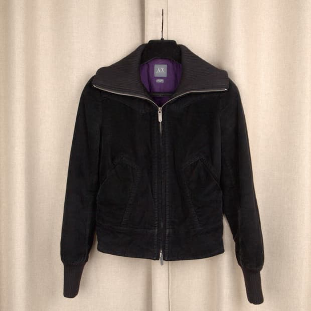 Corduroy Zip-up Jumper