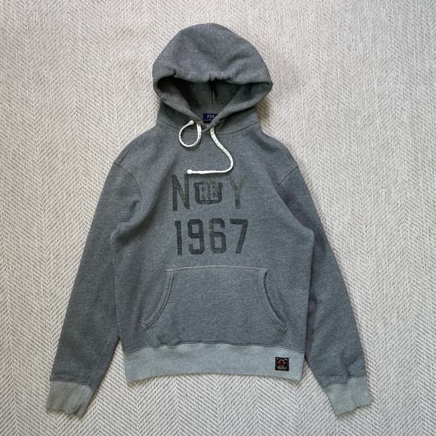 폴로랄프로렌 RL 1967 그레이 후드티 