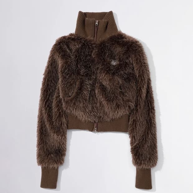 스컬프터 퍼 집업 s