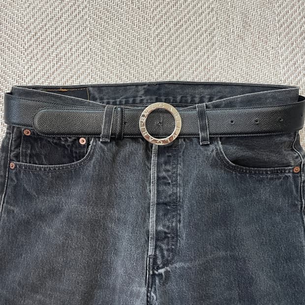 Bvlgari 불가리 링 버클 레더벨트