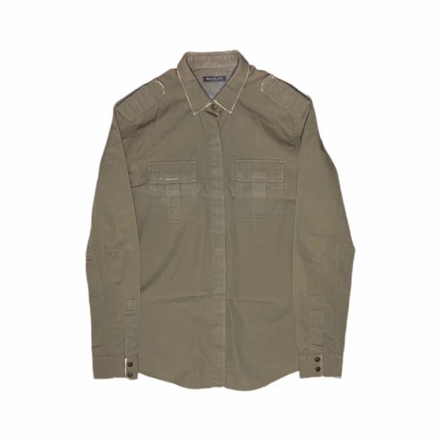 SS10 Balmain Runway Military Shirt