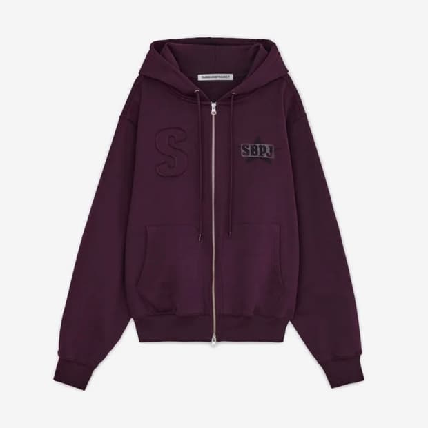 [당일배송] 썬번프로젝트 로고 패치 후드집업, 썬번프로젝트 후디