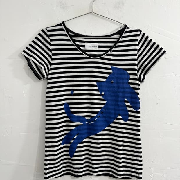 tsumori chisato stripe cat top