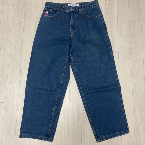 폴라스케이트 빅보이 다크블루 팬츠 구버전 M (상태 좋음)