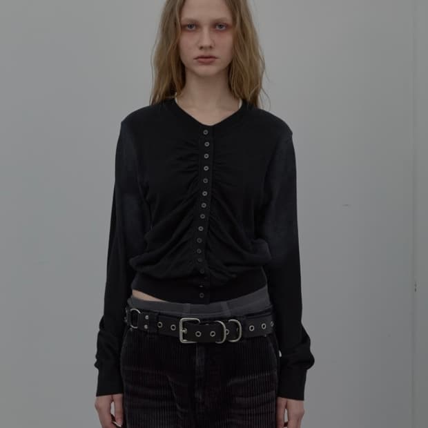 Lcdc tm 스프레이 워시드 셔링 가디건