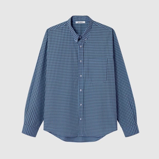 [M] 기마구아스 Jeremy 체크 셔츠 블루
