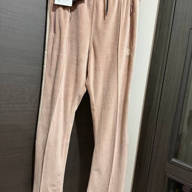 니들스 Needles 벨루어 트랙 팬츠 베이지 XL