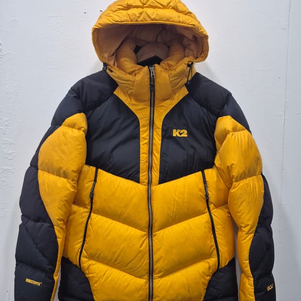 K2 프랑스구스다운 800필파워 윈드스토퍼 빵빵한 패딩 남성 105사이즈