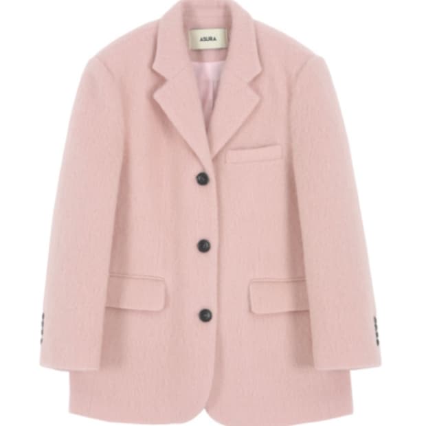 아수라 모헤어 울자켓 핑크