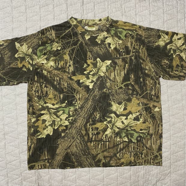 리얼트리 카모 반팔 티셔츠 빈티지 2XL MOSSY OAK